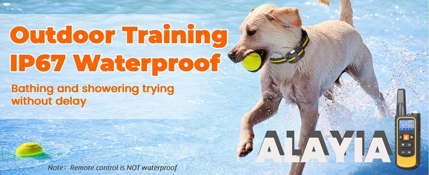 3300 FT Long Distance Remote Control Waterproof Dog Training Collar For Dogs 5-120lbs - Train Your Dog With Ease And Confidence