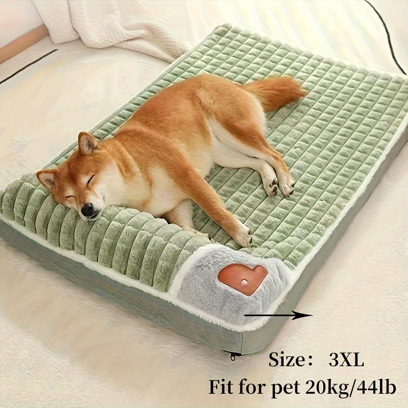 1pc Dog Mat, Four Seasons Universal Kennel, Sleeping Nest With Winter Removable And Washable Floor Mat, Dog Sleeping Mat, Pet Soft Spine Protection