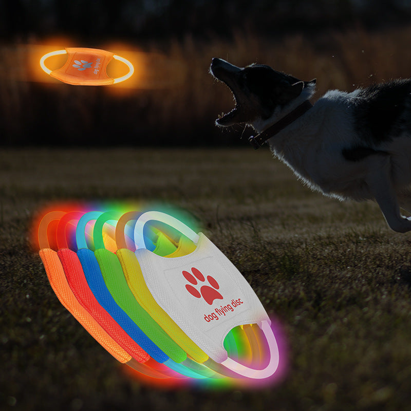 Fun Dog Flying Disc LED Training Interactive Toys keeping dog healthy and in shape. Hours of Fun Rechargeable