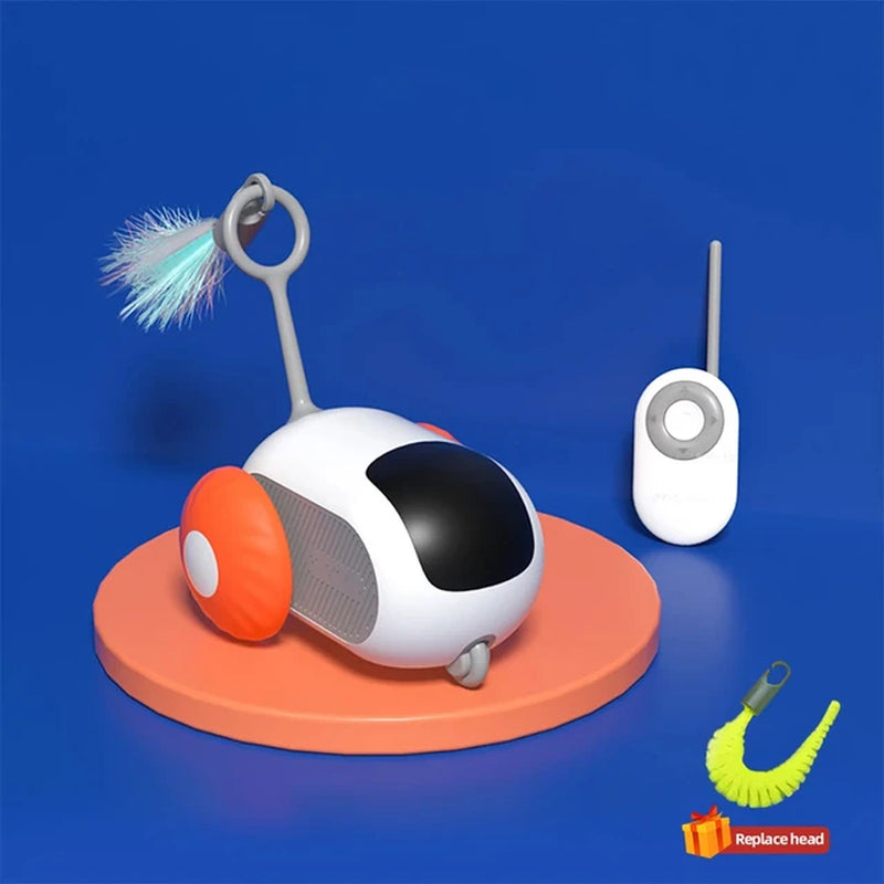 Smart Cat Toy Car Interactive Cat Toy Ball Automatic Rolling Remote Control Toy Car Stimulates the Mind