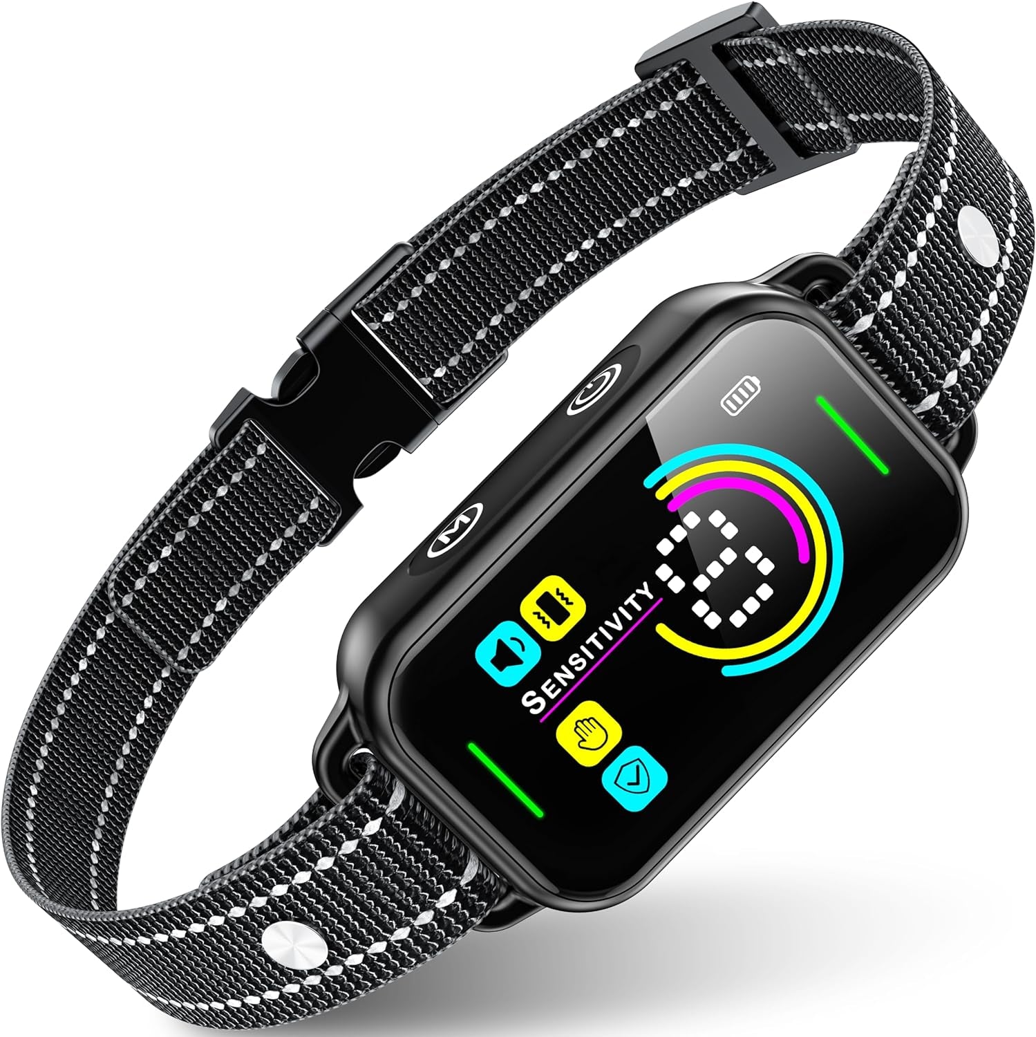 Bark Collar, Dog Bark Collar for Large Medium Small Dogs,Smart Bark Collar,Rechargeable anti Barking Training Collar with 8 Adjustable Sensitivity,Bark Collar with Beep (Dark Black)