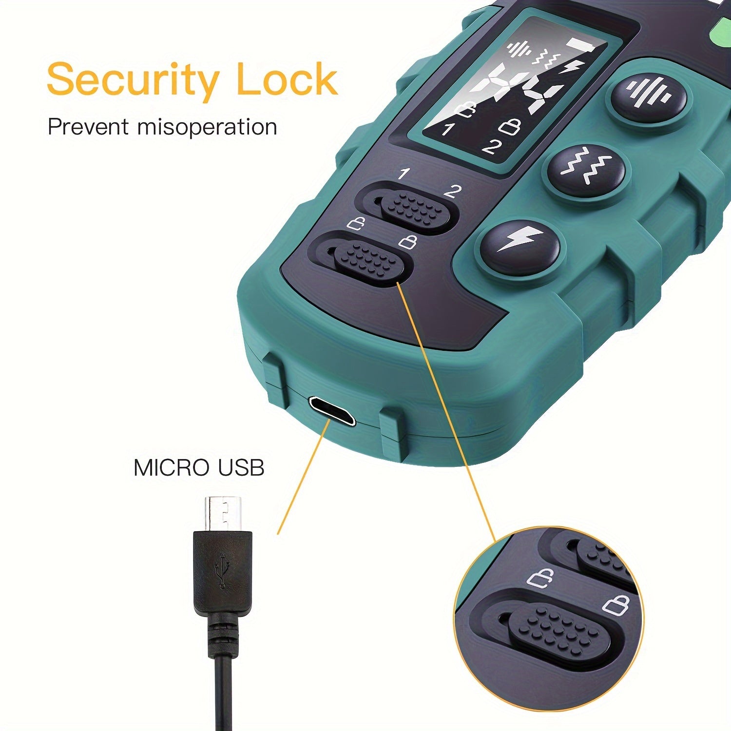 3300Ft Dog Training Collars With Remote, Adjustable Nylon Strap, Electric Shock, Vibration & Sound Modes, Rechargeable, 3300ft Range For Small To Large Dogs (5-150lbs