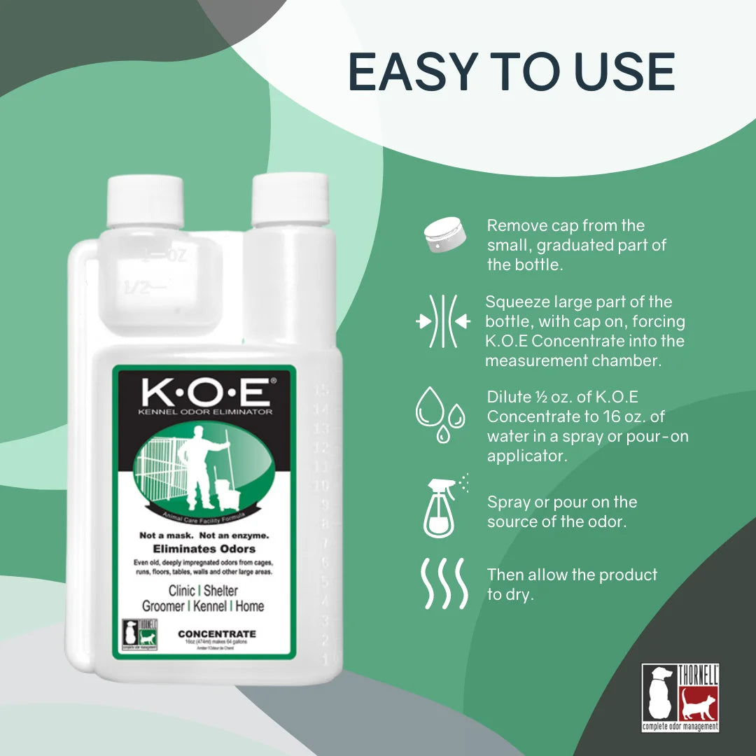 K.O.E Kennel Odor Eliminator Concentrate 16 Oz