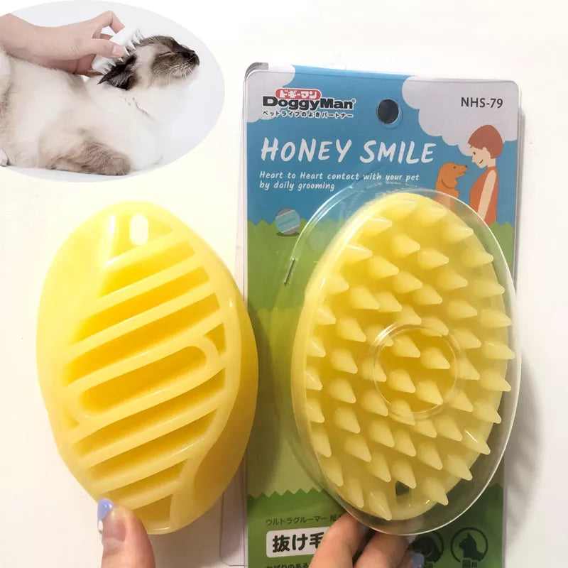 Make your Dog Cat Happy. Massage with Brush Combs Cleaner Puppy Hair Removal Clean unwanted hear.