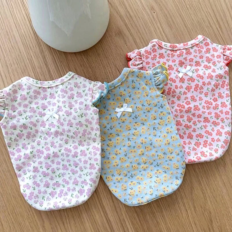 So Cute Puppy Dog Clothes Summer Thin Flowers Dogs Clothing. Cool and light weight