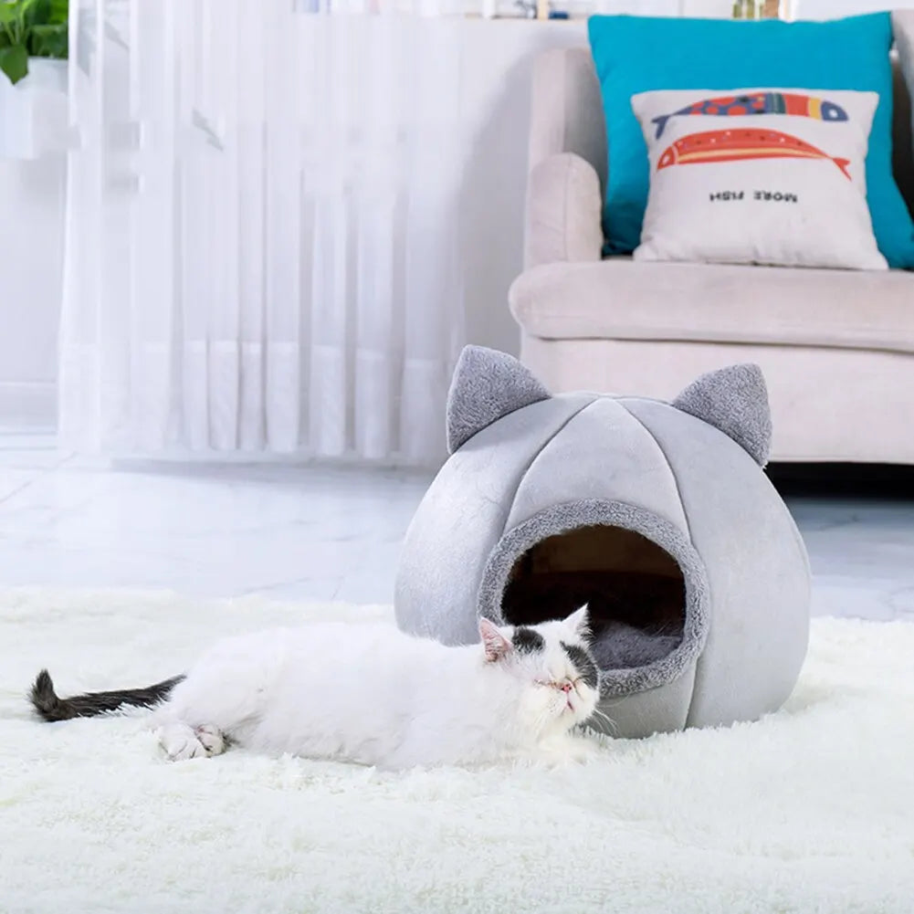 Warm Comfortable Cat Tent Cave for hours of Sleeping enjoyment