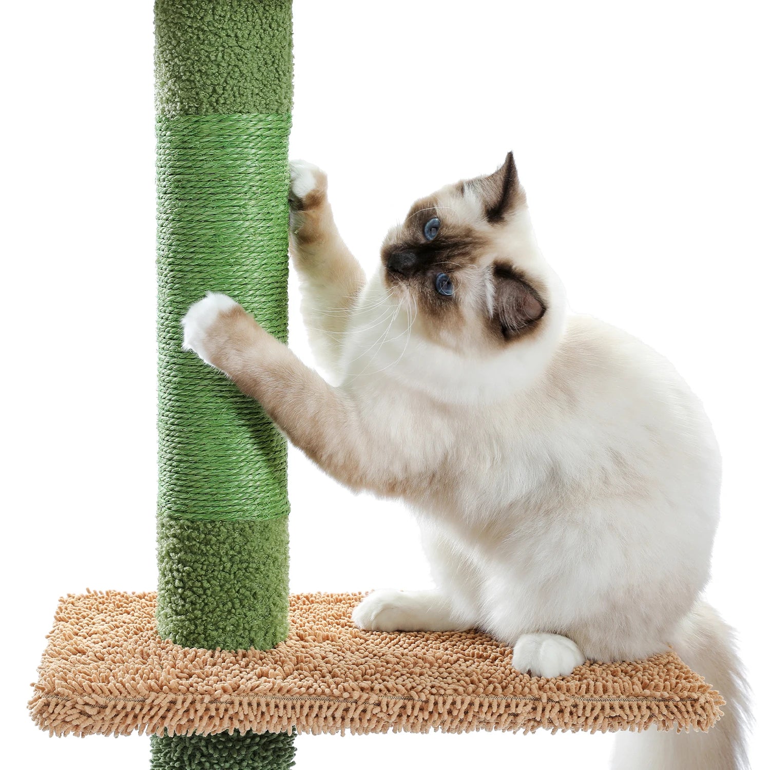 Adjustable 228-274cm Height Floor-to-Ceiling Vertical Cat Tree Stable Tall Cat Climbing Tree Cat Kittens Cat Toy