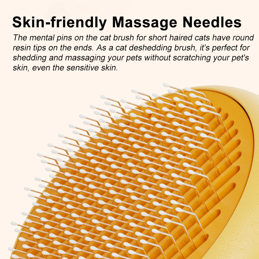 Stop Loose Hair with Cat Brush to Avoid Hairball and Remove Loose Hair for Cats and Kittens