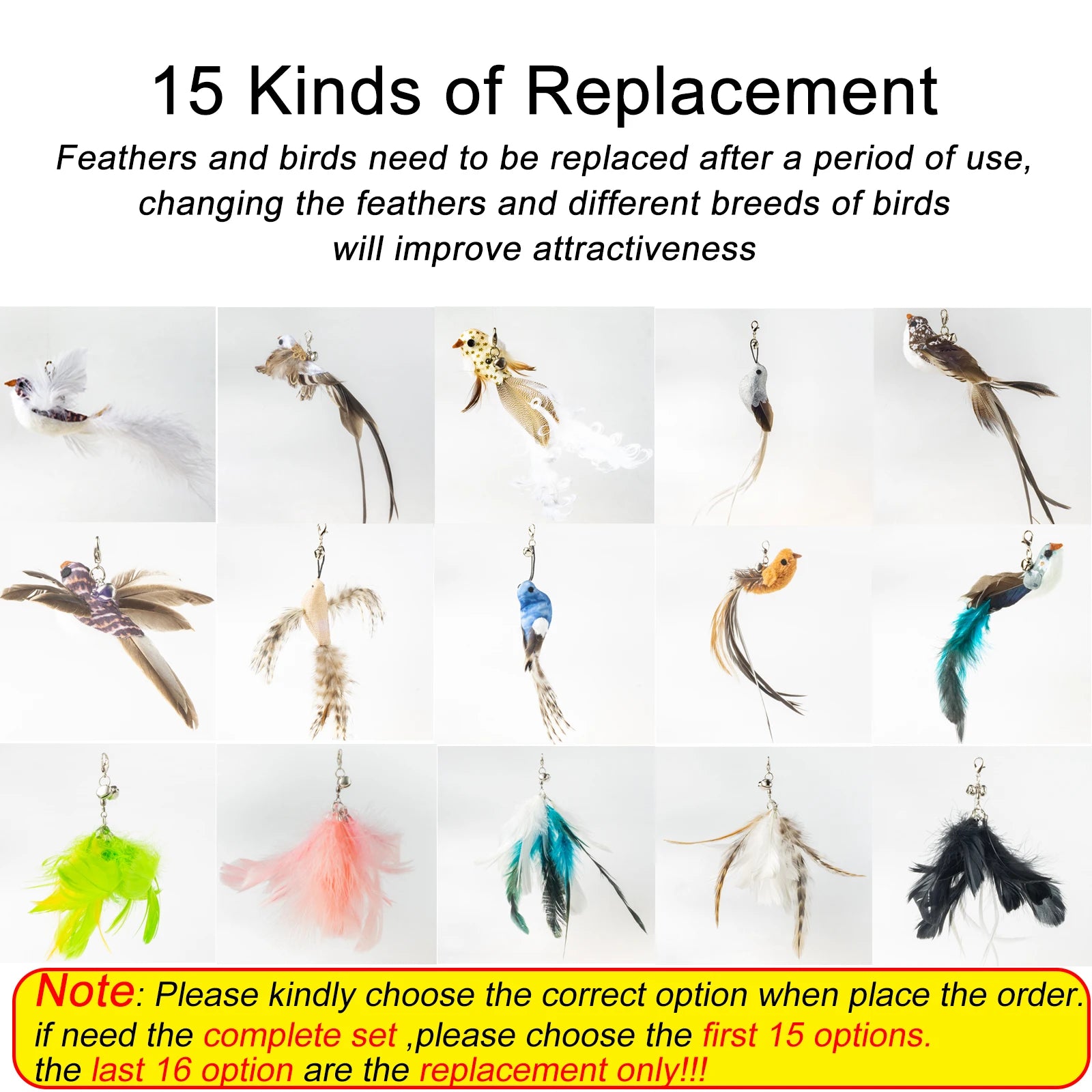 Happy Cats have Hours of Playing time with our Hand free Bird/Feather Cat Wand with Bell Powerful Suction Cup Interactive Toys for Cats Kitten Hunting Exercise Pet Products