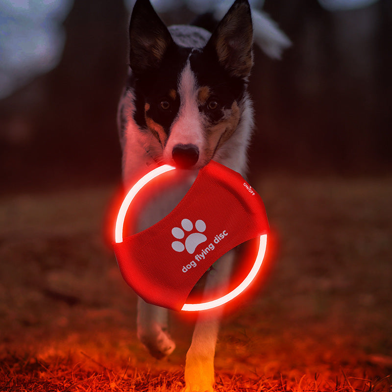 Fun Dog Flying Disc LED Training Interactive Toys keeping dog healthy and in shape. Hours of Fun Rechargeable