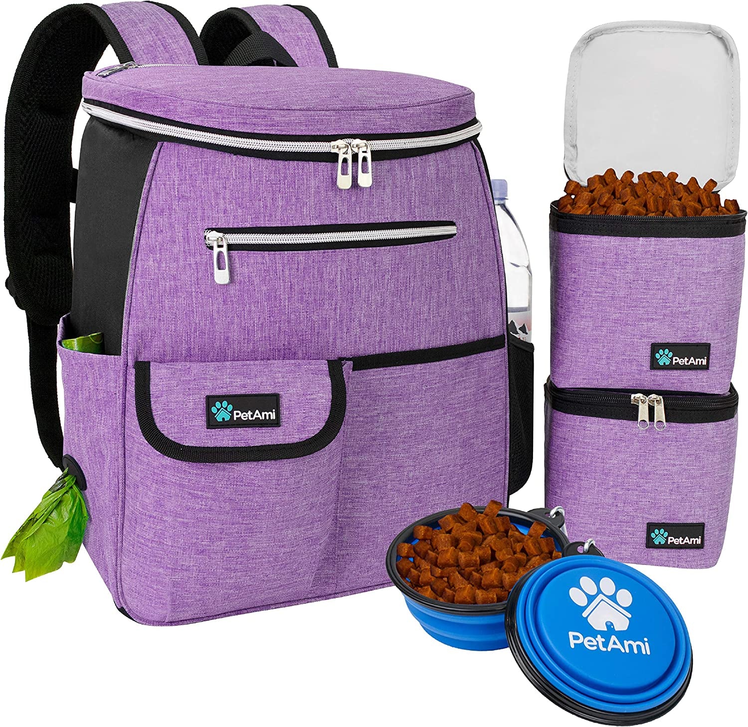 Airline Approved Dog Travel Bag for Traveling, Puppy Diaper Bag Supplies, Pet Camping Essentials Hiking Accessories 