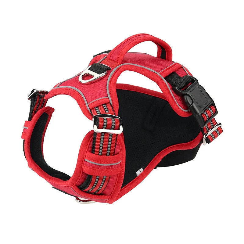 Benepaw No Pull Dog Harness No Choke Easy Control Handle Reflective Harness 2 Leash Clips Adjustable Soft Padded Dog Vest