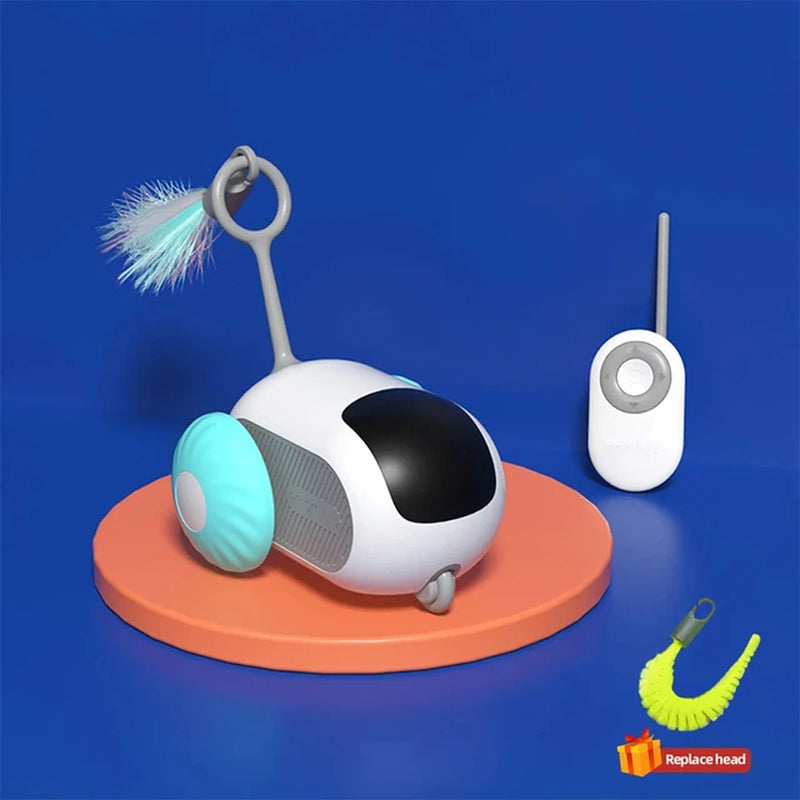 Smart Cat Toy Car Interactive Cat Toy Ball Automatic Rolling Remote Control Toy Car Stimulates the Mind